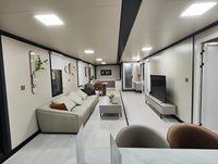 Kit de maison préfabriquée compacte, design conforme aux normes, avec mousse intégrée, pour camping, bungalow, mini-hôtel