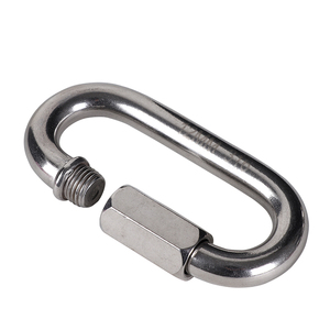 נירוסטה O צורת שרשרת קישורים מחבר קטן טיפוס נעילת Carabiner קישור מהיר - Product Image 3