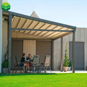 Gazebo di Alta Qualità con Tenda in PVC, Tenda Elettrica con LED, Pergola in Alluminio Personalizzata <span class=keywords><strong>per</strong></span> Ristoranti e Decorazioni Esterne - Product Image 6