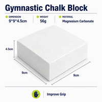 Bloc de craie de gym 100% carbonate de magnésium pur, antidérapant, pour la musculation, l'escalade, la gymnastique, le crossfit, à séchage rapide