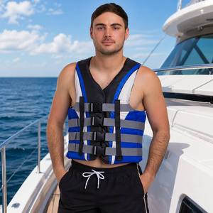 Gilet de sauvetage à 4 sangles pour plongée sous-marine, gilet de sauvetage multi-panneaux pour adultes, veste de sécurité pour la navigation de plaisance, sports nautiques, accessoires de sécurité marine - Product Image 6