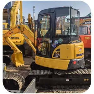 PC35MR-2มินิราคาถูก Komatsu PC35 MR ในสภาพที่ดี3ตันรถขุดขนาดเล็ก