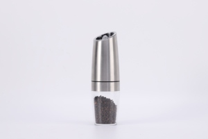 Grande remise Moulin à sel et à <span class=keywords><strong>poivre</strong></span> en acier inoxydable Petit moulin à <span class=keywords><strong>grain</strong></span> électrique Moulin à maïs - Product Image 5