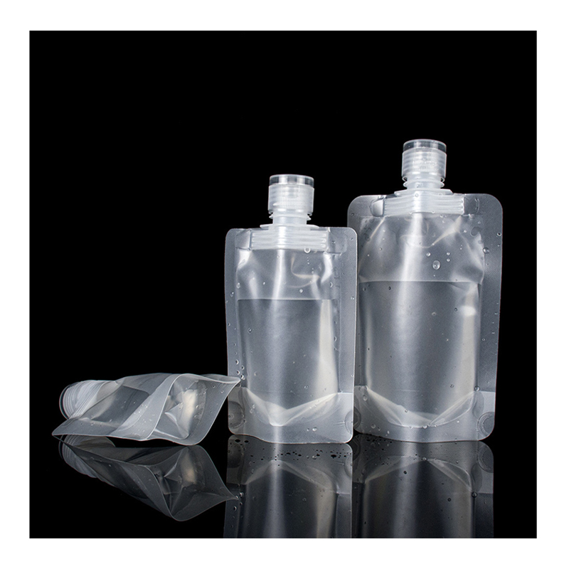 Sacchetto per beccuccio in plastica trasparente da 30ml 50ml 100ml per imballaggio, shampoo per lavaggio del corpo, custodia per beccuccio trasparente