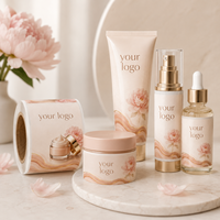 Étiquettes personnalisées de luxe pour produits cosmétiques, résistantes à l'eau, avec logo en feuille d'or, autocollants pour emballage