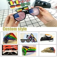 Autocollants de fête de carnaval et de festival, lunettes de luxe UV400, personnalisez votre propre logo, lunettes personnalisées, logo sur les verres de lunettes de soleil, trou d'épingle