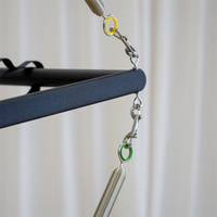 Reformer de Pilates d'intérieur de haute qualité pour studio de yoga, en acier au carbone avec tour trapèze, en bois de chêne et d'érable