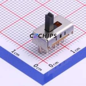 SS23D06L6 Slide Switch Through hole Component (THT) Switch Double Pole Three Throw Rectangle Pin Header PC Pin 12mm - Product Image 1