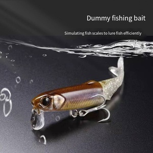 Isca dura artificial para pesca, cauda macia e água flutuante, isca <span class=keywords><strong>mino</strong></span>, suprimentos para pesca ao ar livre - Product Image 3