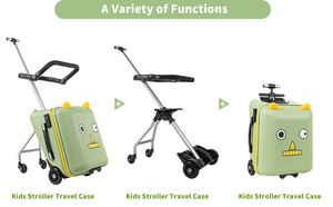 Nouvelle <span class=keywords><strong>valise</strong></span> de dessin animé pour les enfants peuvent s'asseoir <span class=keywords><strong>cabine</strong></span> d'embarquement bagages valises pour enfants voyage paresseux chariot étui bébé marcheur boîte roue - Product Image 5