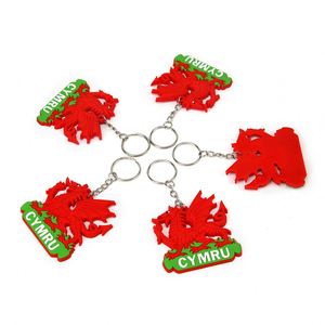Porte-clés publicitaire en silicone souple 3D en gros avec logo personnalisé pour usage professionnel, avec figurine en PVC de dessin animé - Product Image 3
