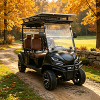 Voiturette de golf électrique Elite Edition 4 places avec peinture de carrosserie personnalisée et compartiment de rangement supplémentaire intégré