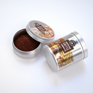 Boîtes cylindriques rondes en aluminium de 150 ml, 220 ml, 250 ml avec couvercle à vis pour le stockage des aliments et du café - Product Image 1