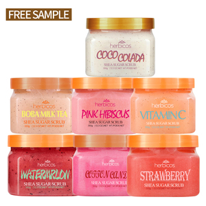 <span class=keywords><strong>Exfoliante</strong></span> Corporal de Azúcar y Karité con Frutas Tropicales <span class=keywords><strong>para</strong></span> Aclarar Manos, Pies y Rostro, Personalización de Marca Privada OEM <span class=keywords><strong>para</strong></span> <span class=keywords><strong>la</strong></span> Ducha - Product Image 1