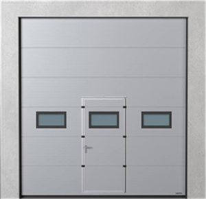 Portes <span class=keywords><strong>de</strong></span> <span class=keywords><strong>garage</strong></span> modernes d'occasion avec conception coupe-vent, surface finie et options <span class=keywords><strong>de</strong></span> petites portes et fenêtres - Product Image 4