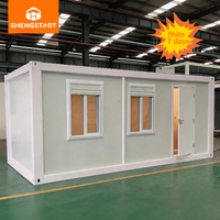 Casa Contenedor Desmontable Económica de 20 pies - Estructura de Acero Portátil con Características Impermeables y Resistentes a Terremotos para Uso Hotelero