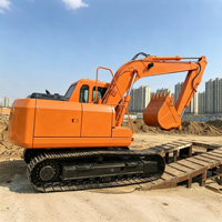 Excavatrice hydraulique de taille moyenne EURO 5 à faible entretien, 14,8 tonnes, sur chenilles, pour travaux de terrassement agricole et de jardinage