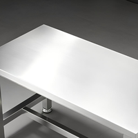 Table de travail antistatique industrielle pour laboratoire CDC hospitalier, avec structure en acier inoxydable, sécurisée ESD