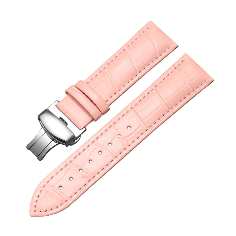 Bambou rose - Boucle papillon à motif commun