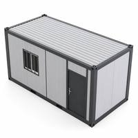 Cabine de sécurité portable en conteneur démontable pour l'entrée d'un parc industriel