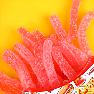 Deliziosi Caramelle Gommose a Forma di Patatine Fritte con Gusto Fruttato, Ripiene di Marmellata e Gelatina - Product Image 2