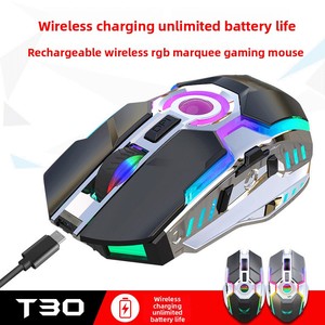 Souris de jeu rechargeable nouveau modèle d'usine ordinateurs portables ordinateurs de bureau mécanique 7 souris sans fil d'éclairage rvb - Product Image 3