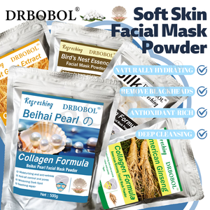 Masque facial en poudre multi-formules à base <span class=keywords><strong>de</strong></span> plantes 500g, hydratant naturel, nettoyant points noirs, anti-rides, éclaircissant la peau, parfum <span class=keywords><strong>rose</strong></span> - Product Image 2