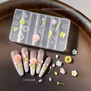 Molde <span class=keywords><strong>de</strong></span> Silicona para Decoración <span class=keywords><strong>de</strong></span> <span class=keywords><strong>Uñas</strong></span> con Relieve <span class=keywords><strong>de</strong></span> Loto, <span class=keywords><strong>Girasol</strong></span> y Lirio <span class=keywords><strong>de</strong></span> los Valles, Fácil <span class=keywords><strong>de</strong></span> Desmoldar, Moldes <span class=keywords><strong>de</strong></span> Resina para Tallado <span class=keywords><strong>de</strong></span> <span class=keywords><strong>Uñas</strong></span> - Product Image 3