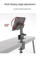 Support de tablette de bureau réglable en angle portable IDock avec logo personnalisé d'usine, support de machine POS, support de machine de commande