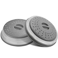 Couvercle chauffant pliable pour four à micro-ondes sans BPA couvercle pliant chauffant spécial anti-éclaboussures en silicone multifonctionnel résistant à l'huile