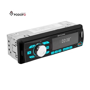 <span class=keywords><strong>Reproductor</strong></span> <span class=keywords><strong>MP3</strong></span> para Auto Podofo, Radio <span class=keywords><strong>de</strong></span> Auto <span class=keywords><strong>de</strong></span> Un Solo DIN, Audio, Música, Carga USB/BT/SD/AUX-IN/AM/FM, Localizador <span class=keywords><strong>de</strong></span> Auto, Aplicación Móvil - Product Image 1