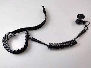 Leash de poignet en TPU premium, fabrication directe d'usine, personnalisé pour <span class=keywords><strong>bodyboard</strong></span>, avec cordon en spirale et connecteur - Product Image 5
