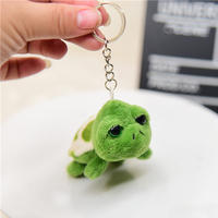Porte-clés solaire personnalisable en peluche douce avec personnage tortue 3D mignon, imprimé offset, pendentif pour sac d'école, ornement de sac pour filles, pour enfants
