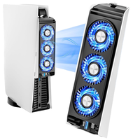 Ventilateur de refroidissement USB puissant pour PS5 PlayStation5, ventilateur de refroidissement externe pour console avec lumière LED, radiateur pour plateforme compatible