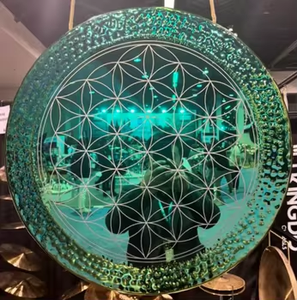 Kingdo <span class=keywords><strong>Instrument</strong></span> de <span class=keywords><strong>percussion</strong></span> <span class=keywords><strong>Tam</strong></span> <span class=keywords><strong>Tam</strong></span> Gong en acier moins cher de 100cm pour le yoga - Product Image 3