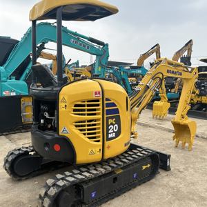 Mini-excavatrice sur chenilles hydraulique Komatsu PC20MR d'occasion, machine de construction de 2 tonnes, modèles PC20, PC30, PC35, mini-pelle d'occasion. - Product Image 2