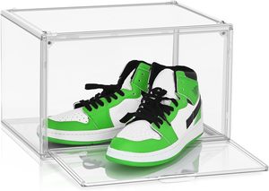 Contenedor de Almacenamiento de Zapatos Acrílico con Tapa Abatible, Diseño Nuevo 2024, Venta al Por Mayor, Caja Magnética Transparente - Product Image 2