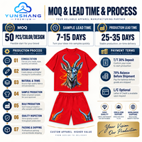 Ensemble deux pièces streetwear pour homme en mélange de coton respirant, tricoté, imprimé numériquement avec motif Cyber Antelope