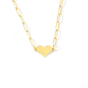 Collana con Ciondolo a Cuore Romantico, Catena in Acciaio Inossidabile Impermeabile, Gioielli alla Moda per Donne e Ragazze, Regalo per Fidanzamento, Matrimonio e Feste - Product Image 1