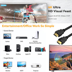 <span class=keywords><strong>Precio</strong></span> barato de alta velocidad Cobre chapado en oro 1m 2m 3M 5M 7,5 m 10m 15M 20m Soporte 3D HDTV <span class=keywords><strong>Xbox</strong></span> PS5 4K Cable HDMI - Product Image 4