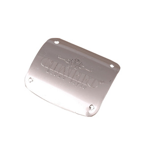 Etiquetas de logotipo de aleación de zinc con relieve metálico, hechas a medida, duraderas, para cajas de regalo y placas de identificación, origen Foshan - Product Image 3
