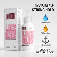 Colle pour perruque résistante à la transpiration et à l'huile, adhésif professionnel pour système capillaire, colle invisible à tenue forte pour cheveux, vente en gros 80g