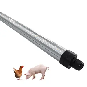 Luz de tubo Led para granja de pollos, luces impermeables regulables resistentes a gases corrosivos para lámpara de tubo para aves de corral