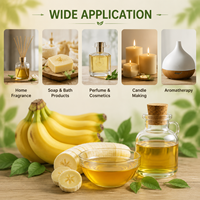 Huile essentielle de banane fraîche écologique, parfum longue durée pour bougies parfumées, vaporisateurs d'ambiance, pot-pourri et formules chimiques