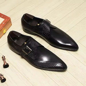 Chaussures Oxford de travail pour hommes Goodyear, nouveau style, cuir véritable, fabrication artisanale, style rétro, décontractées, à lacets, imperméables, respirantes - Product Image 1