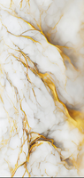 Panneau mural de salle de bain en PVC 1000mm*10mm Dryland Flame Yang Gold