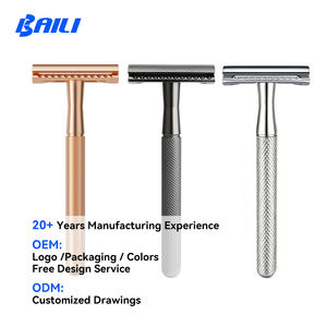 Ручная бритва из нержавеющей стали с длинной нескользящей ручкой, экологичная, с головкой из цинкового сплава, винтажная, для влажного и сухого бритья, лучшая бритва для мужчин - Product Image 4