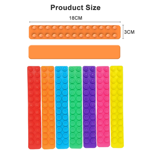 Nuovo arrivo popolare Australisa 2 o 3 maniglie allevia lo Stress braccialetto Fidget da polso in Silicone multicolore giocattolo di aspirazione per <span class=keywords><strong>l</strong></span>'<span class=keywords><strong>autismo</strong></span> - Product Image 4