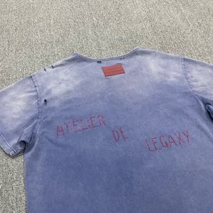 <span class=keywords><strong>T</strong></span>-<span class=keywords><strong>shirt</strong></span> casual personalizzata con stampa serigrafica sfumata effetto slavato, traspirante, in maglia larga, con lettere in strass e dettagli distressed - Product Image 2