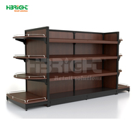 Étagère de présentation élégante et robuste en bois pour supermarché avec 4 niveaux pour les magasins d'instruments de musique - Exportation directe d'usine